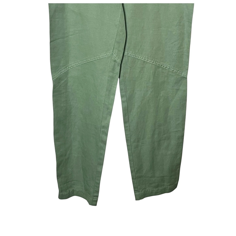 A.L.C. Cobin Pant Green Paperbag Waist Linen Blend Minimalist Chic 00 - Picture 4 of 12